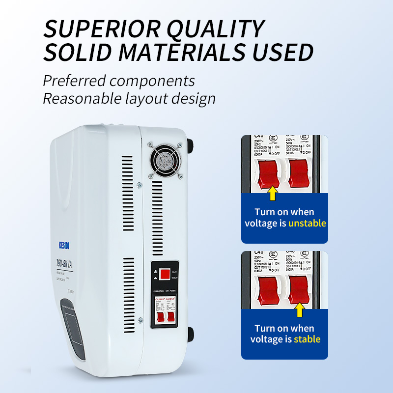 Wall Mounted AC Voltage Stabilizer 2KVA 3KVA 5KVA 8KVA 10KVA 12KVA 15KVA Customizable