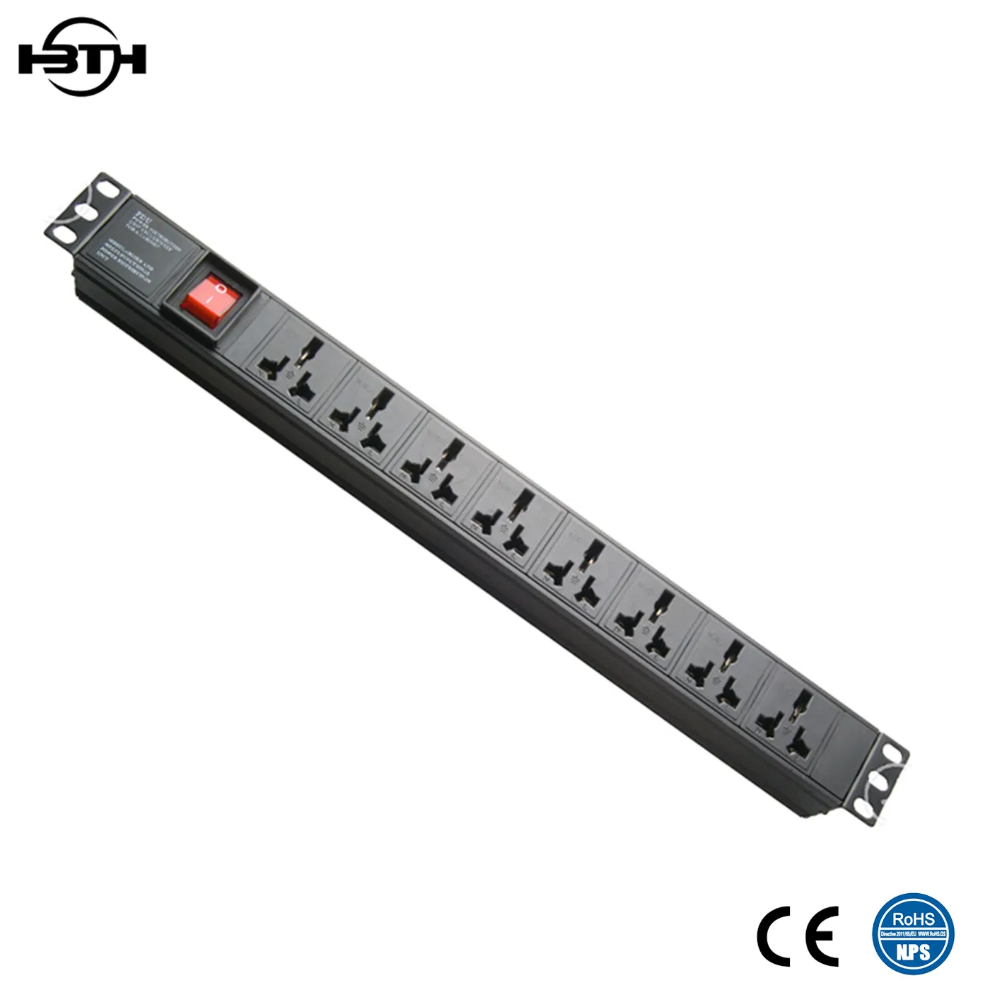 Universal PDU 1u Multipurpose Socket 8port Power Distribution Unit for Server Rack