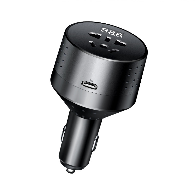 Source-factory Multi-function Car Charger Ultra-small Inverter12V/24V 220V Outlet Apple-compatible PD Fast Charging SZX-N3