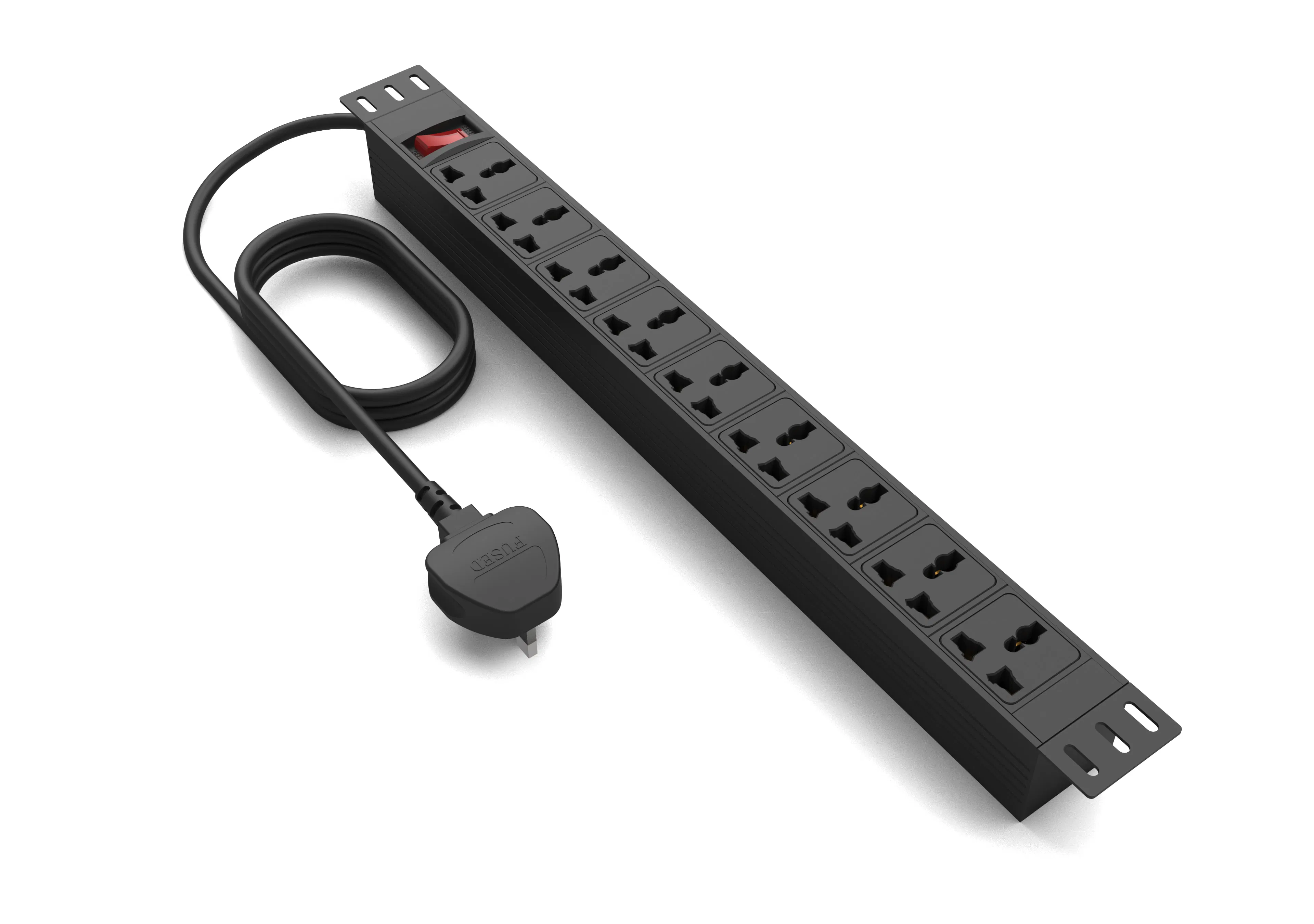 Rack Mount Metered Power Distribution Unit Industrial Surge Protector PDU