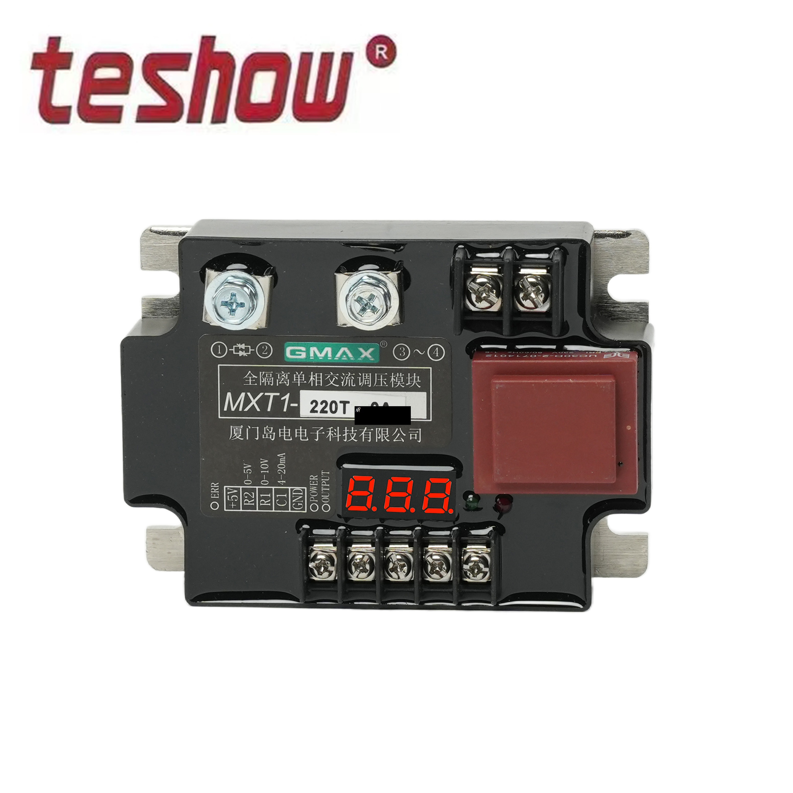 MXT1-220T120A Single Phase 220V Copper Power Regulator AC Current 25kVA 1-Year Warranty 0-10v 4-20mA Input Thyristor