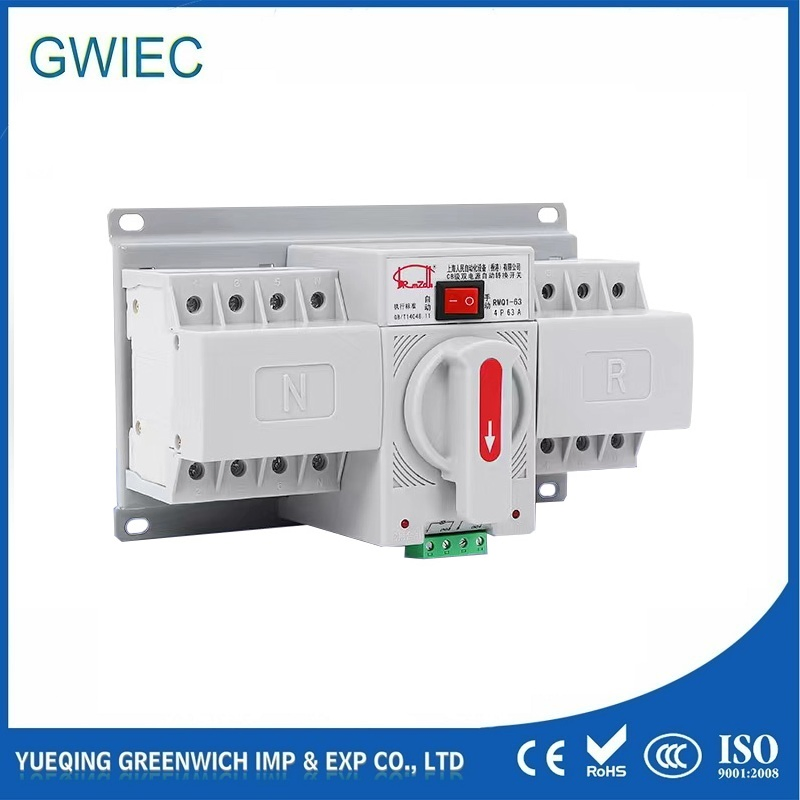 50A 32A Automatic Change Over Changeover Power ATS Transfer Switch Hot Sale