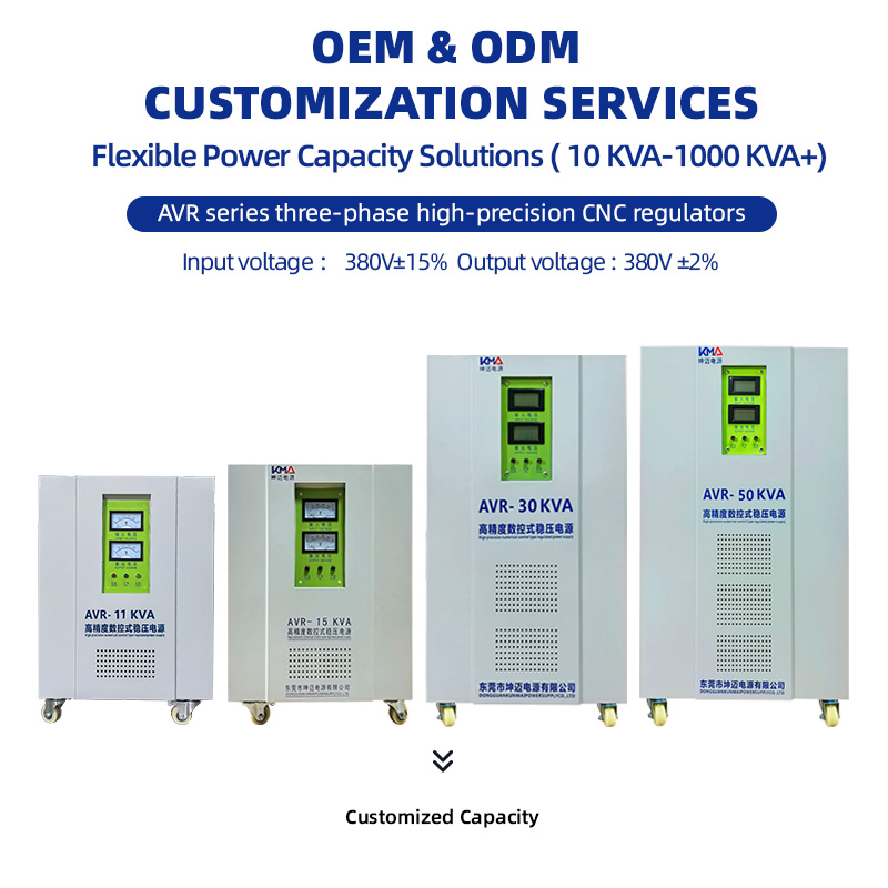 Voltage Stabilizer Servo Custom 11Kva 15Kva Avr 3 Phase Automatic Ac Power Stabilizer 220V Voltage Regulator For Svc