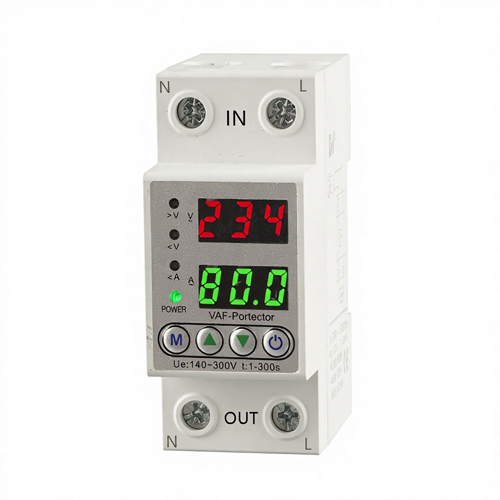 Wholesale Dual Voltage Protector Adjustable 220V 40A/63A 2P Overvoltage Stabilizer