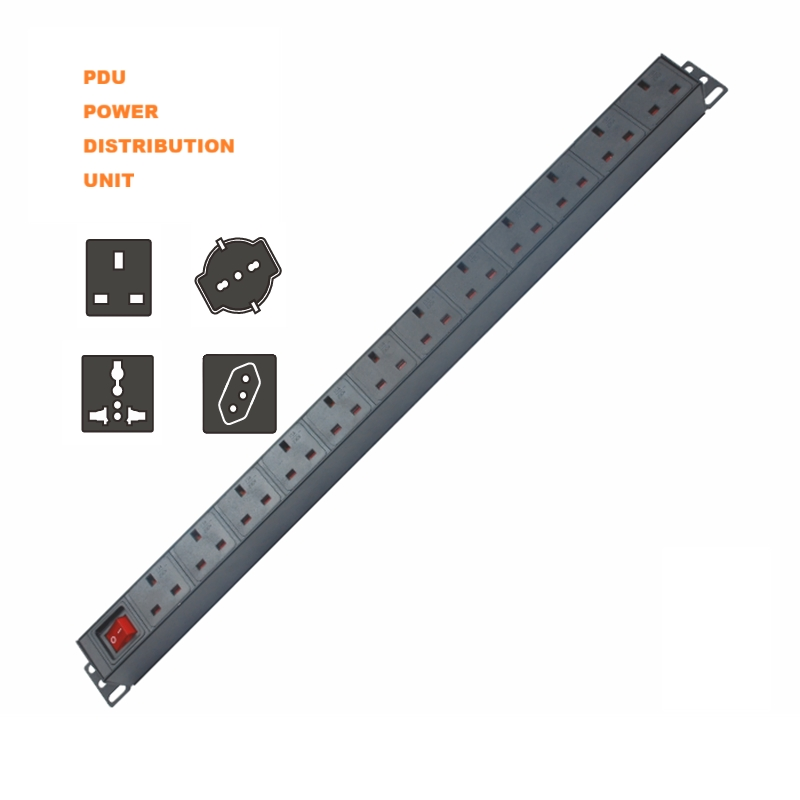 Reliable 19-Inch Rack PDU with 6, 8, 10, and 12 Socket Options Power Distribution Unit for Server Racks