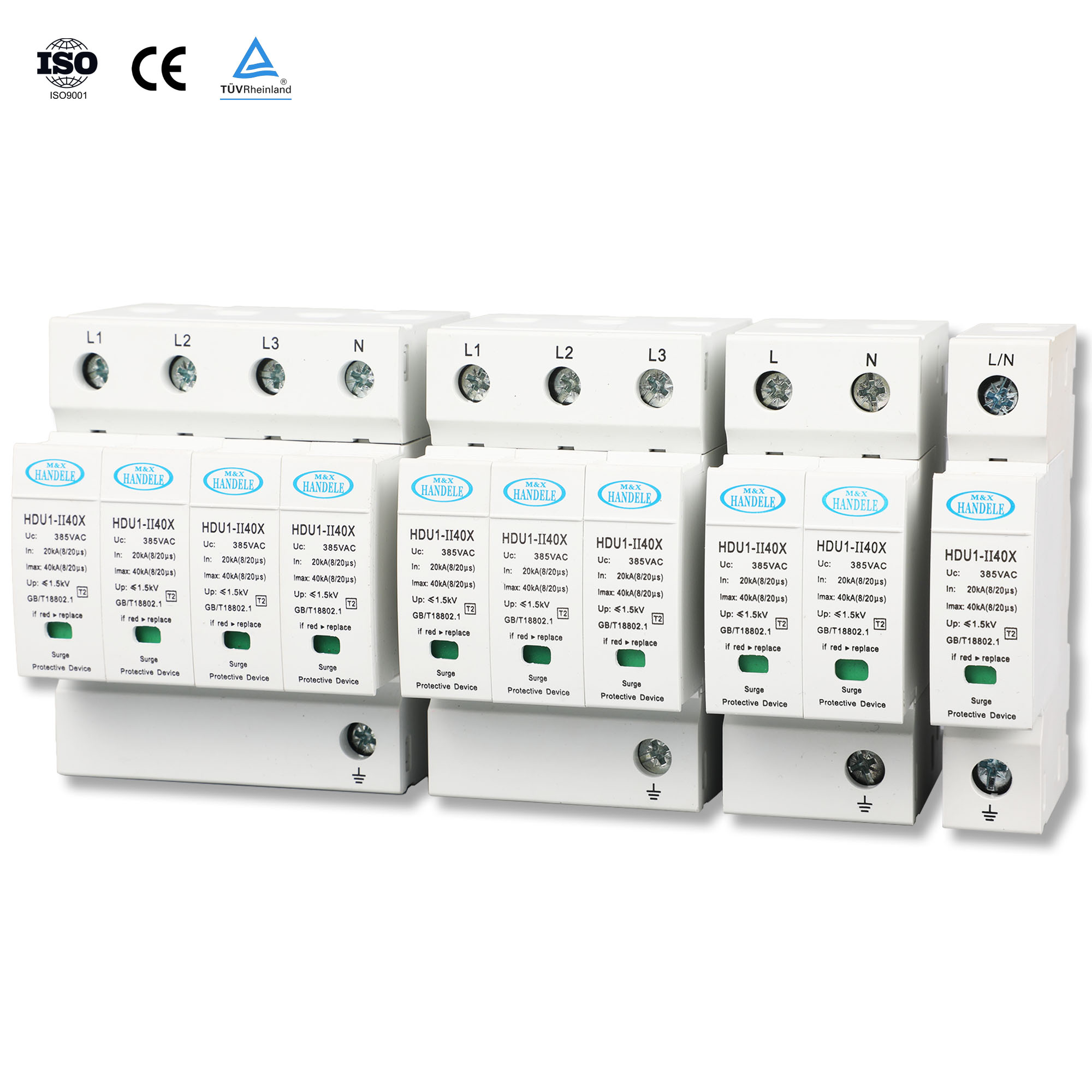 SPD 20KA-40KA Warranty Pv Surge Protector protection Arrester Deviceac spd 40ka Surge protection Device spd