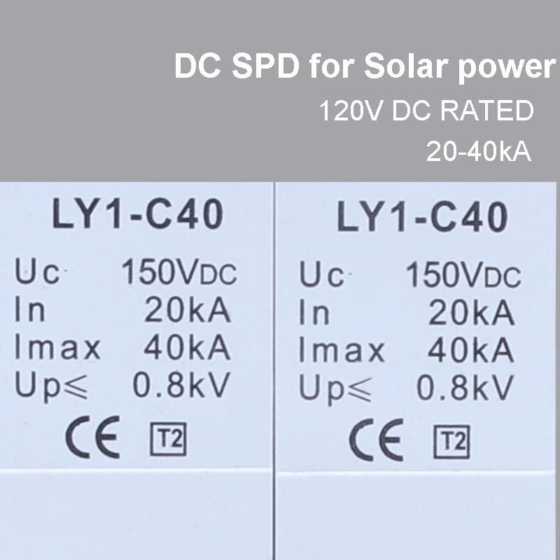 2p Dc spd Type 2 40ka 120v Dc Surge Protective Device