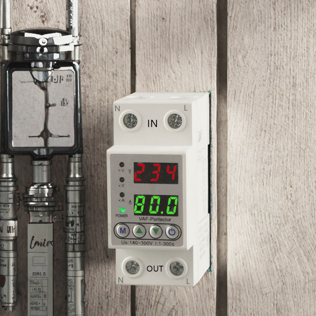 Wholesale Dual Voltage Protector Adjustable 220V 40A/63A 2P Overvoltage Stabilizer