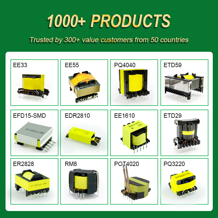 XUYI OUGE EE28 PIN5+4 Wide Isolation Power 12V Transformer