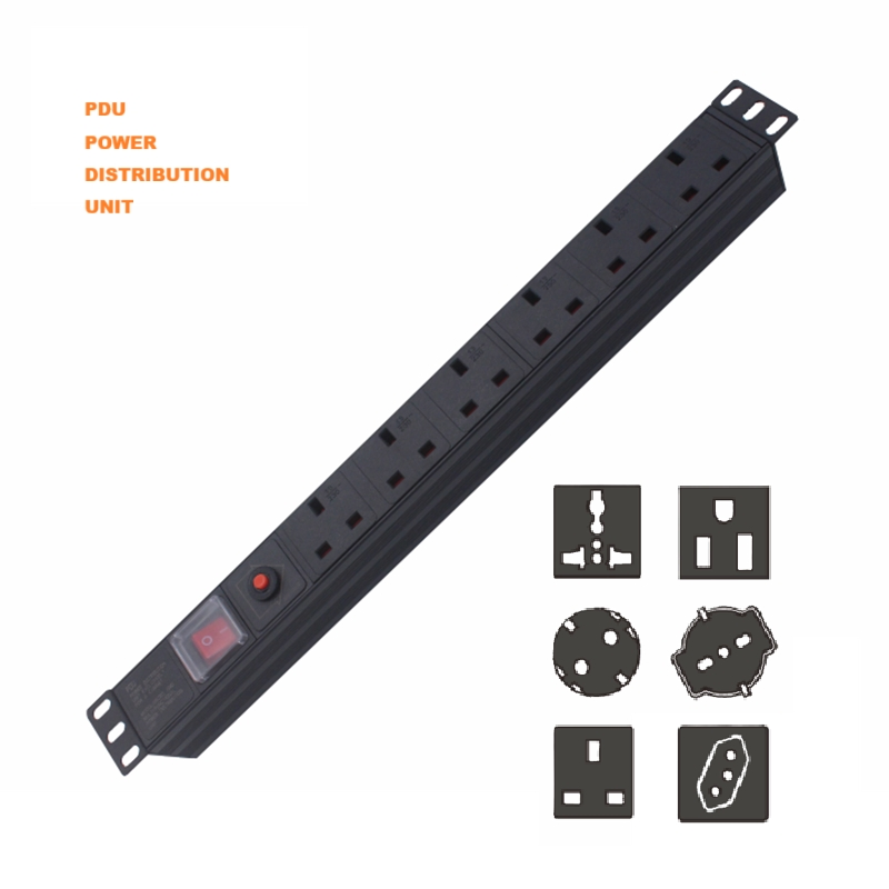 Reliable 19-Inch Rack PDU with 6, 8, 10, and 12 Socket Options Power Distribution Unit for Server Racks
