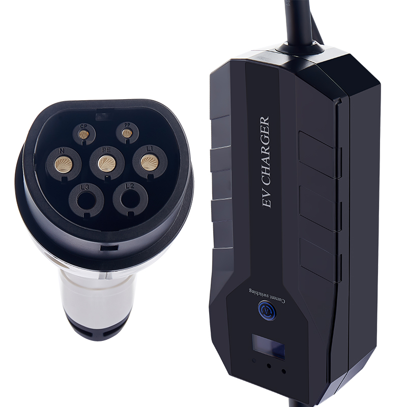 Type 2 EV Plug Dc 7KW 22KW Oem Micro Inverter Ev Charger Portable Home Electric Car Charger Fast Ev Car Charger