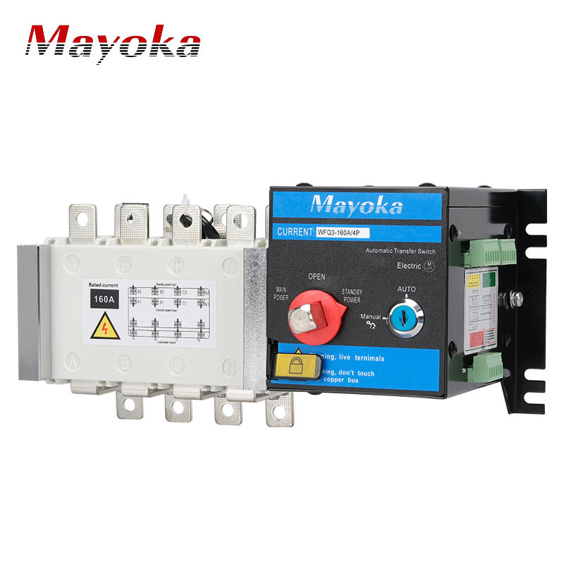 Wfq3-125/4p 125A Three Phase PC Type DIN Rail Automatic Transfer Switch ATS