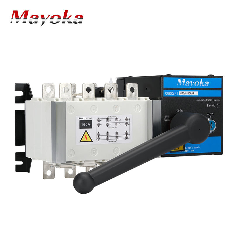 Wfq3-125/4p 125A Three Phase PC Type DIN Rail Automatic Transfer Switch ATS