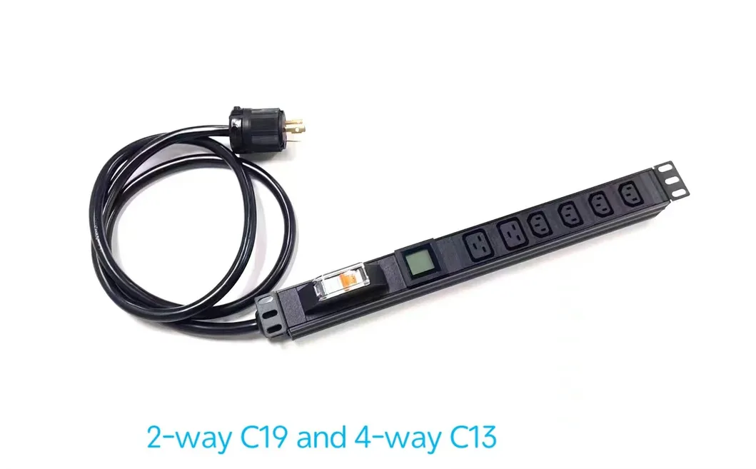 2 Way IEC C19 and 4 Way IEC C13 with L6-30 Plug Power Distribution Unit PDU