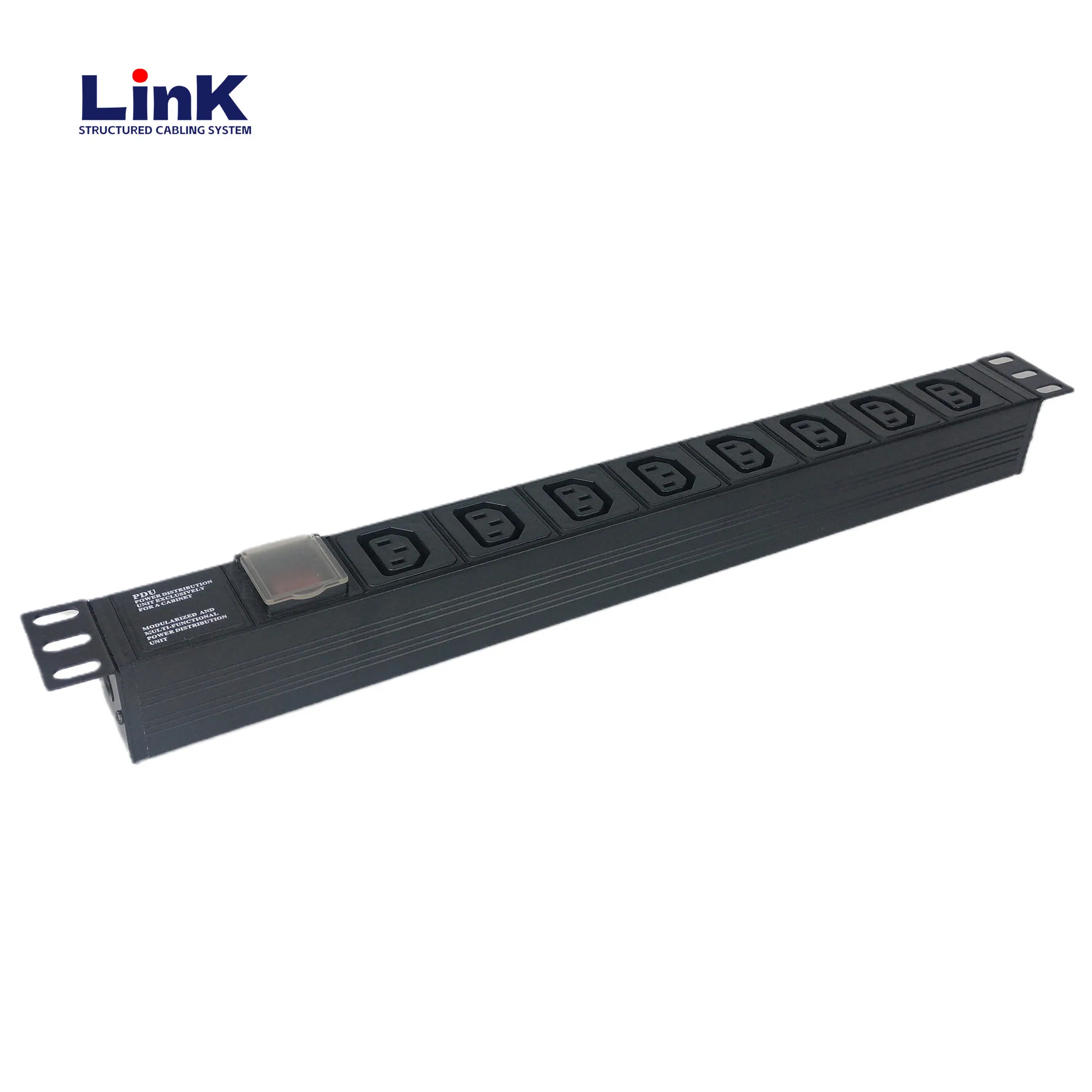 1u Aluminum PDU C13 Type Power Distribution Unit with Master Switch
