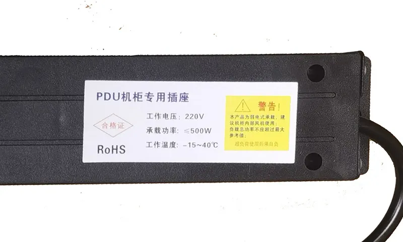 6-Way 8way 10A 12A 16A PDU Server Rack Power Distribution Unit China