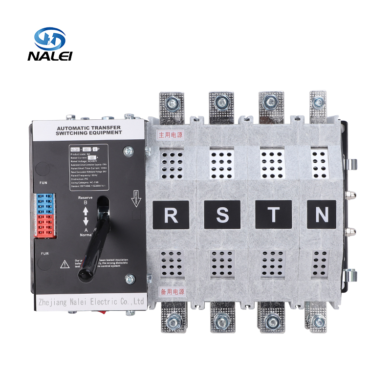 4p 400A 50/60Hz AC380V Control Voltage 220V 30ms Fast Switching Uninterruptible Dual Power Automatic Transfer Switch ATS