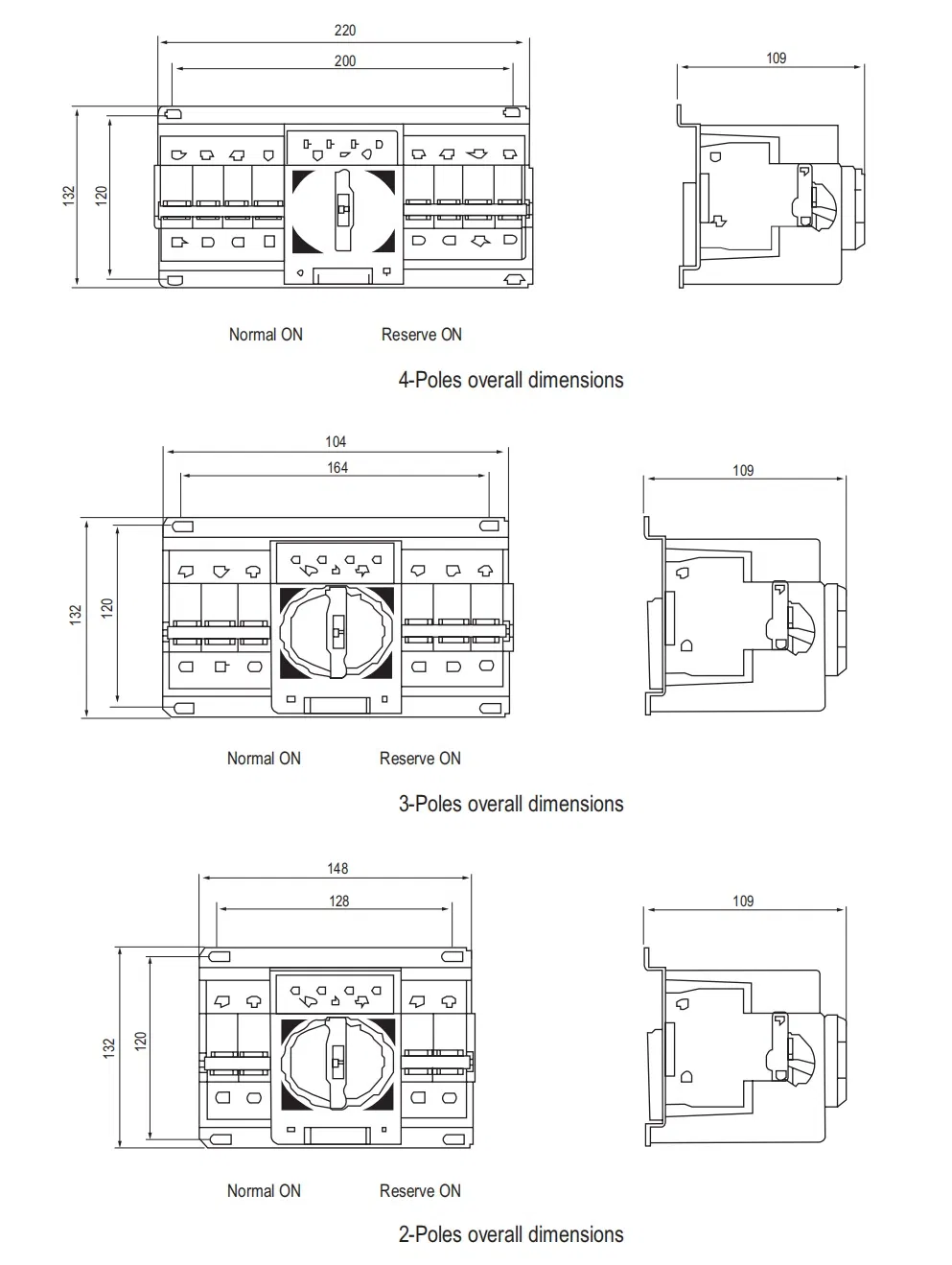 Automatic Transfer Switch Dimensions