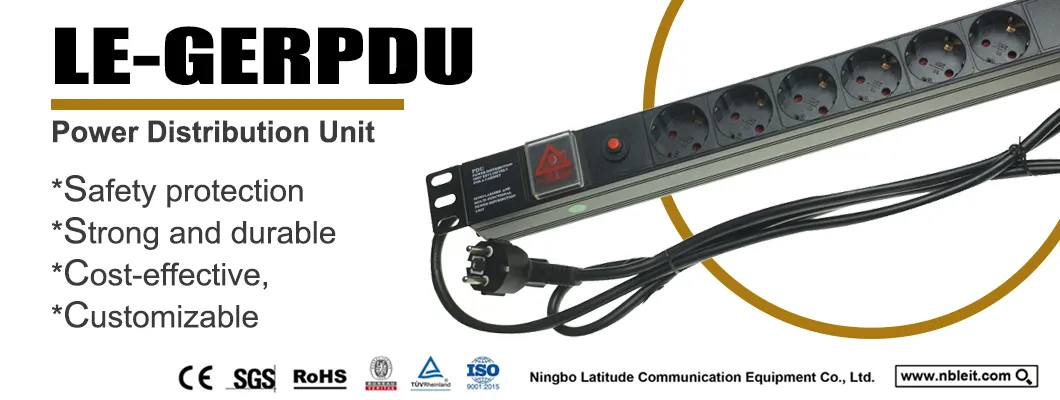 Germany Type Rack Power Distribution Unit PDU