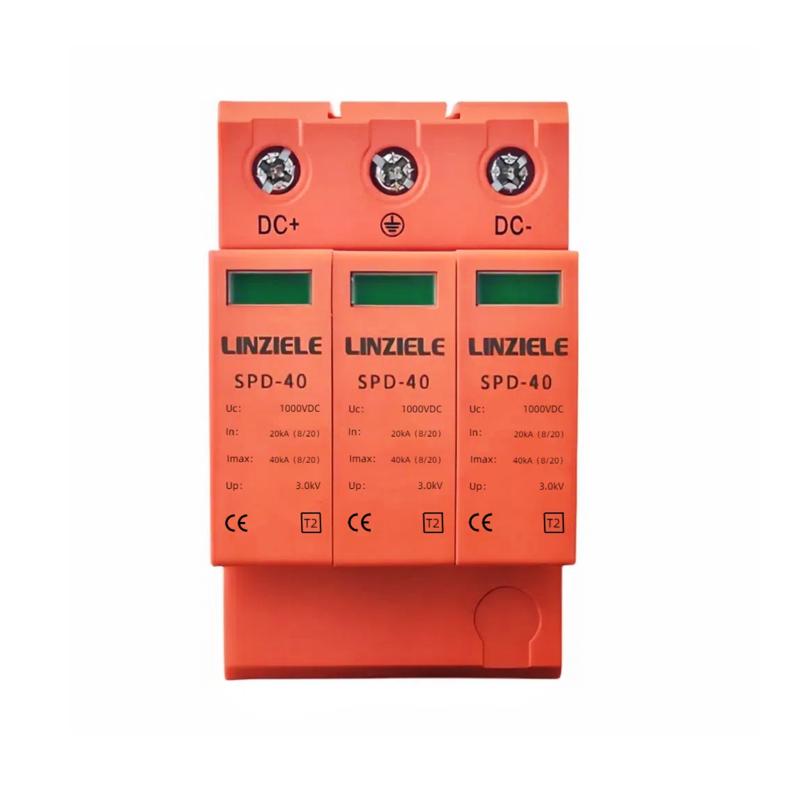 DC Surge Protective Device T2 Type 3P 40KA 1000V Lightning Solar PV System Electronic Equipment Protection Industrial LINZIELE