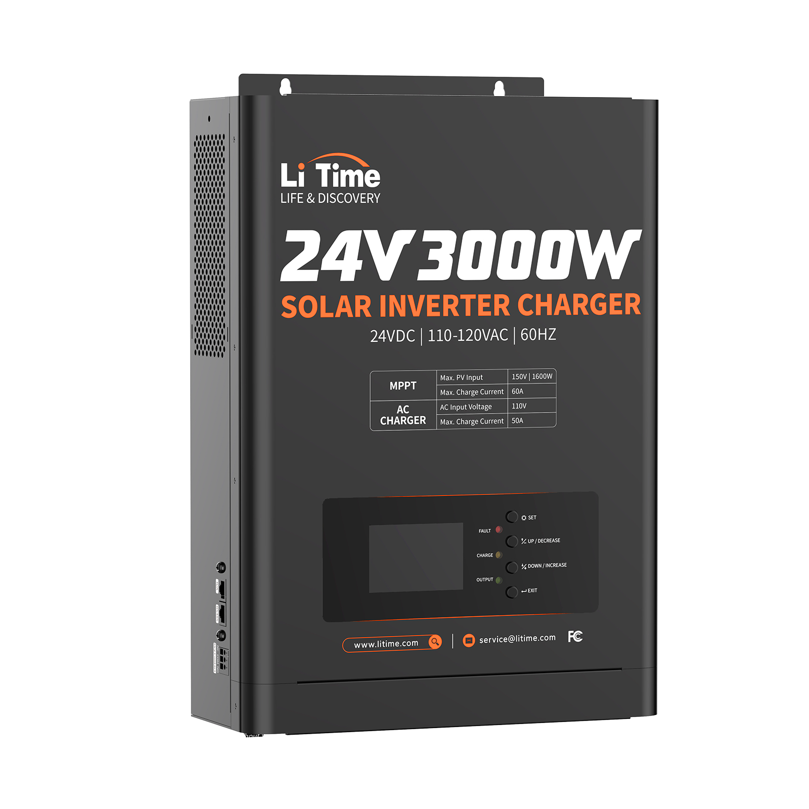 LiTime 3-in-1 Integration 24V 3000W Pure Sine Wave Solar Inverter Charger