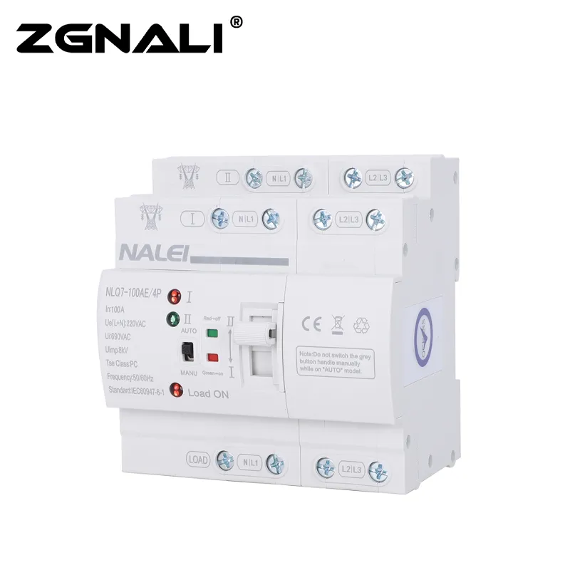 Automatic Transfer Switch 110V/220V Nlq7-80A Close Up