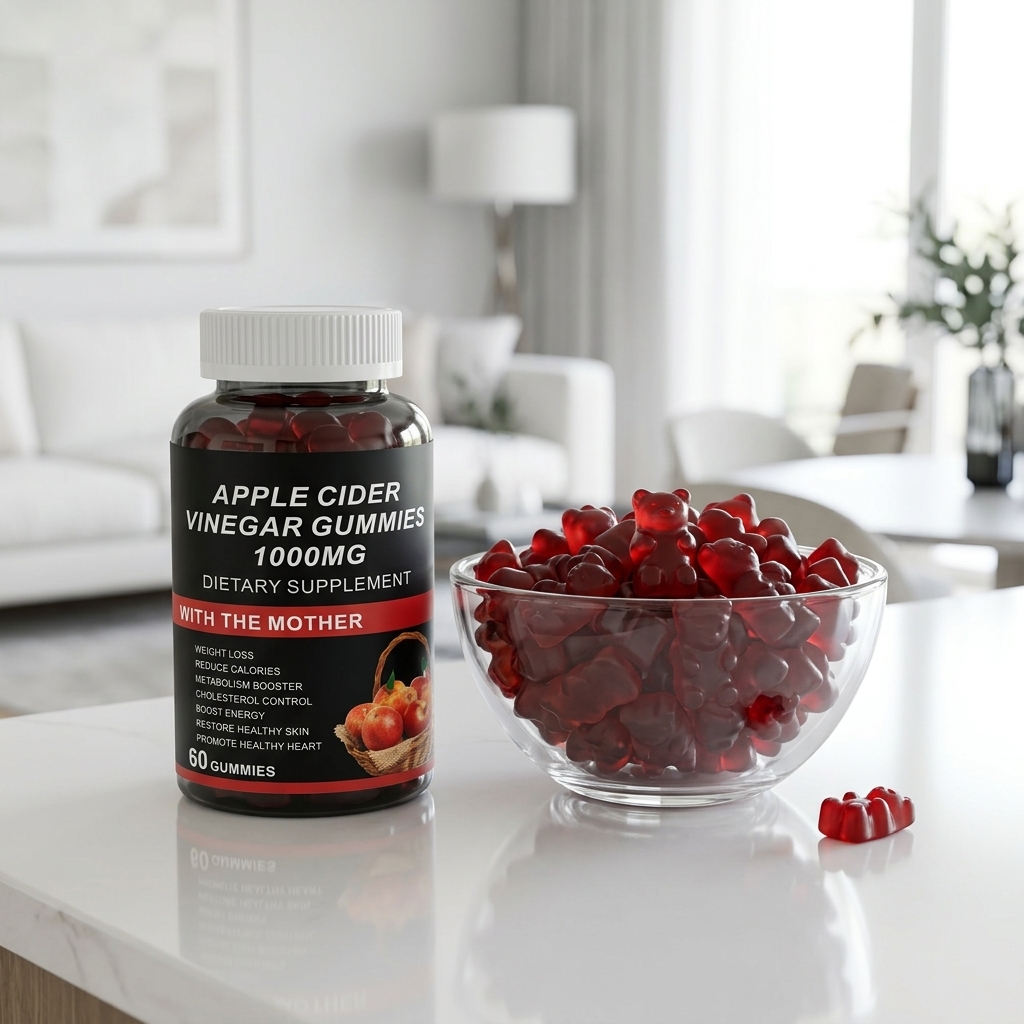 Private Label Organic Tapioca Syrup Based for Weight Management Apple Cider Vinegar Gummies