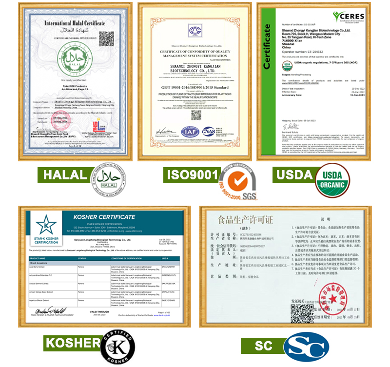 Factory Certifications