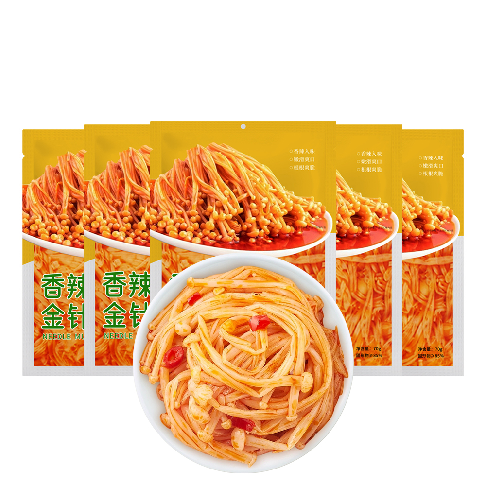 Spicy Enoki Mushrooms