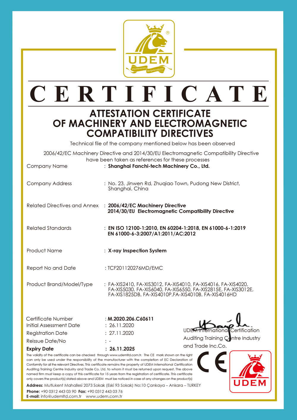 CE for X-ray Machine