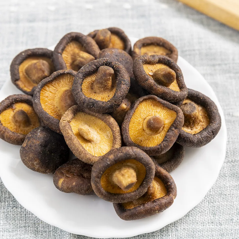 No Animal Ingredients Vegan Low-Temp Fried Shiitake Crisps