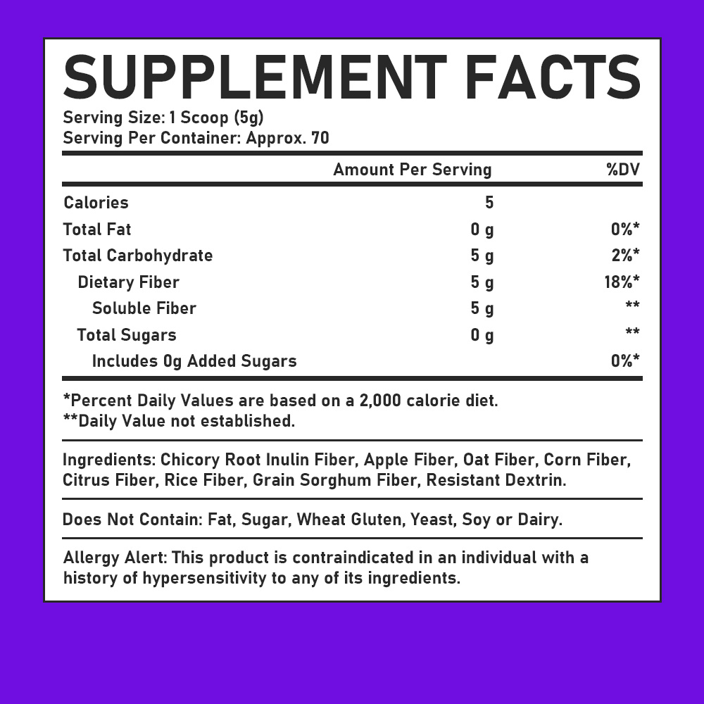 Best Selling Prebiotics Supplement Powder with Total Sugars Controls Hunger and Cravings Maintains a Healthy Weight Powder