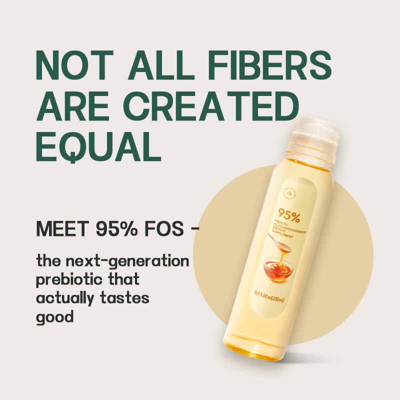 OEM Body Management Food Grade FOS 95% Fructooligosaccharides Prebiotic Syrup Sweetener