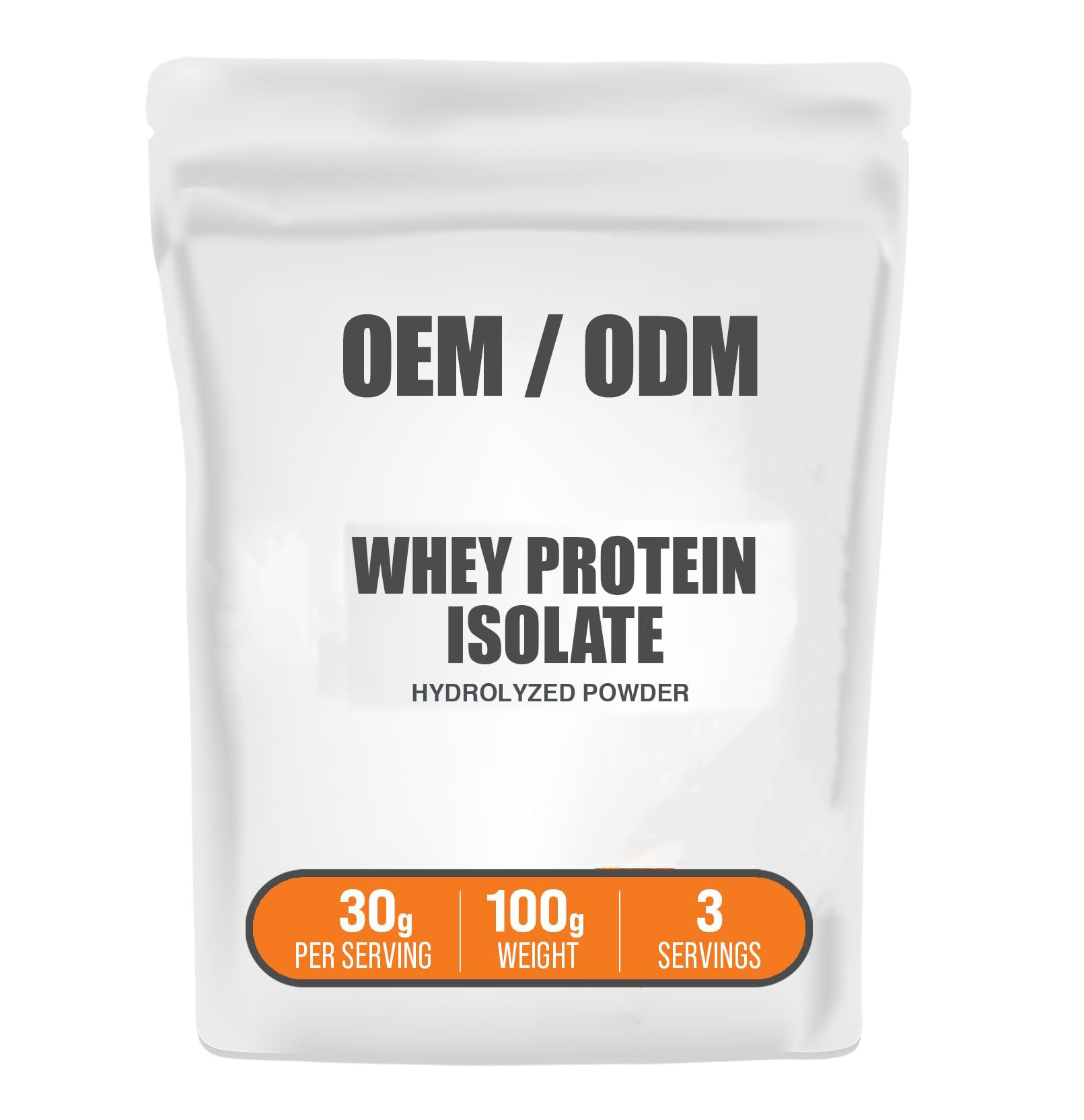 Private Label Unflavored Hydrolyzed Whey Protein Isolate Powder For Adult Muscle Growth Sport Supplement