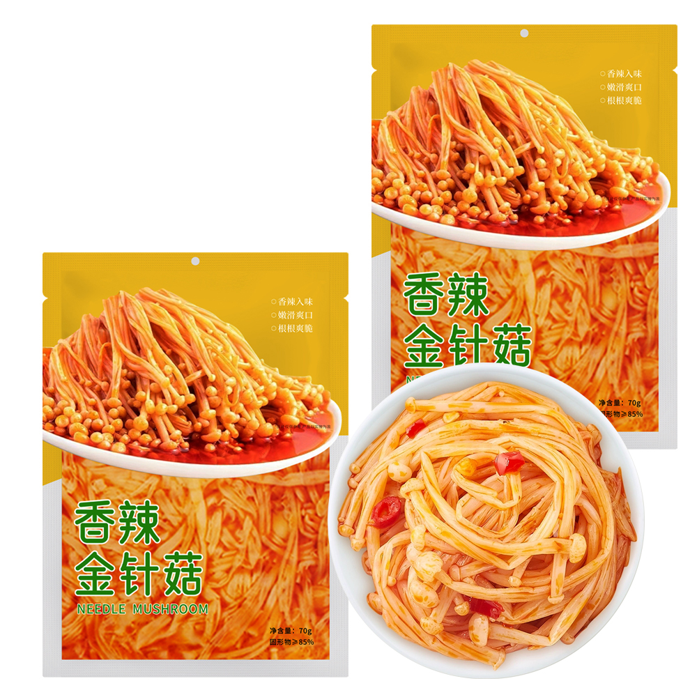 Spicy Enoki Mushrooms