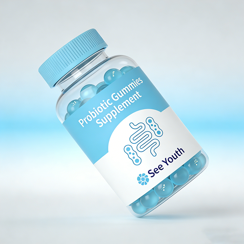 Premium Probiotic Gummies 100% Natural Ingredients Digestive Immune Support Dietary Health Supplement Prebiotic Fiber 60-count