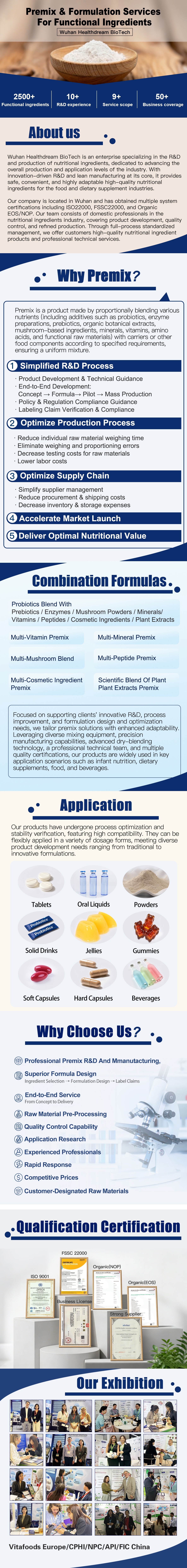 Custom Manufacturing Saccharomyces Boulardii HS5 10-20 Billion CFU/g Probiotic Powder for Improving Digestive Health Bulk Supply