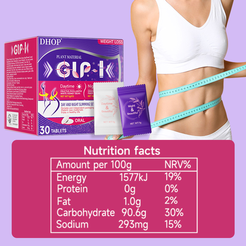 OEM Fast Slimming Hot Sale Private Label Natural Ingredient Weight Loss Management Product Fat Burning Day and Night Set