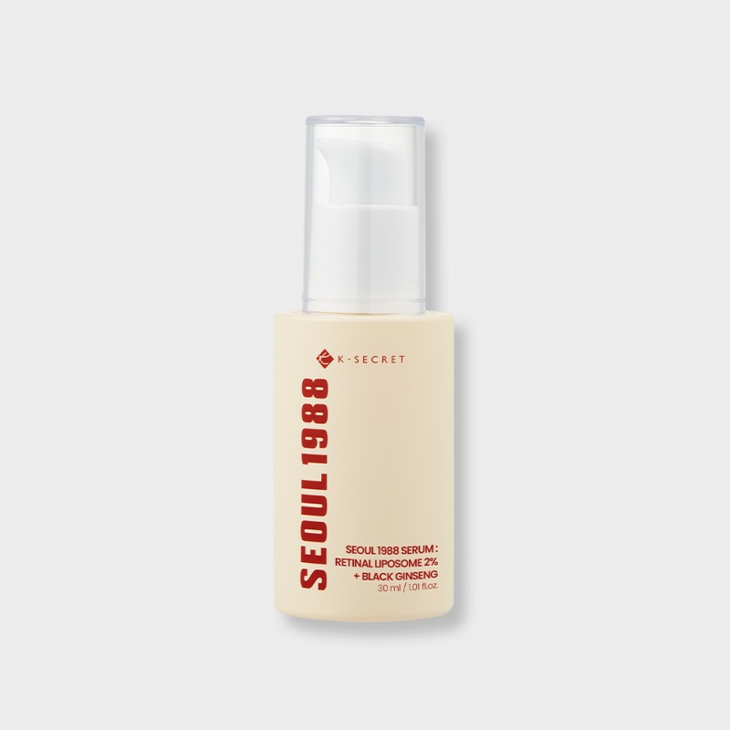 [K-SECRET] Seoul 1988 Serum Retinal Liposome 2%+Black Ginseng A Skin Cell Turnover Booster For Global Elasticity 30ml