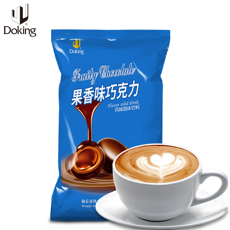 Doking Premium Factory Best-Tasting Bubble Tea Material Original Flavor Sweet Chocolate Cocoa Powder With High Coca Ingredients