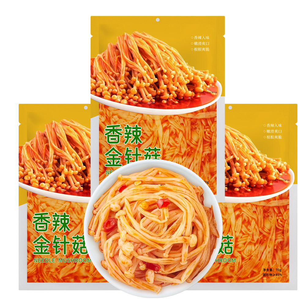 Spicy Enoki Mushrooms