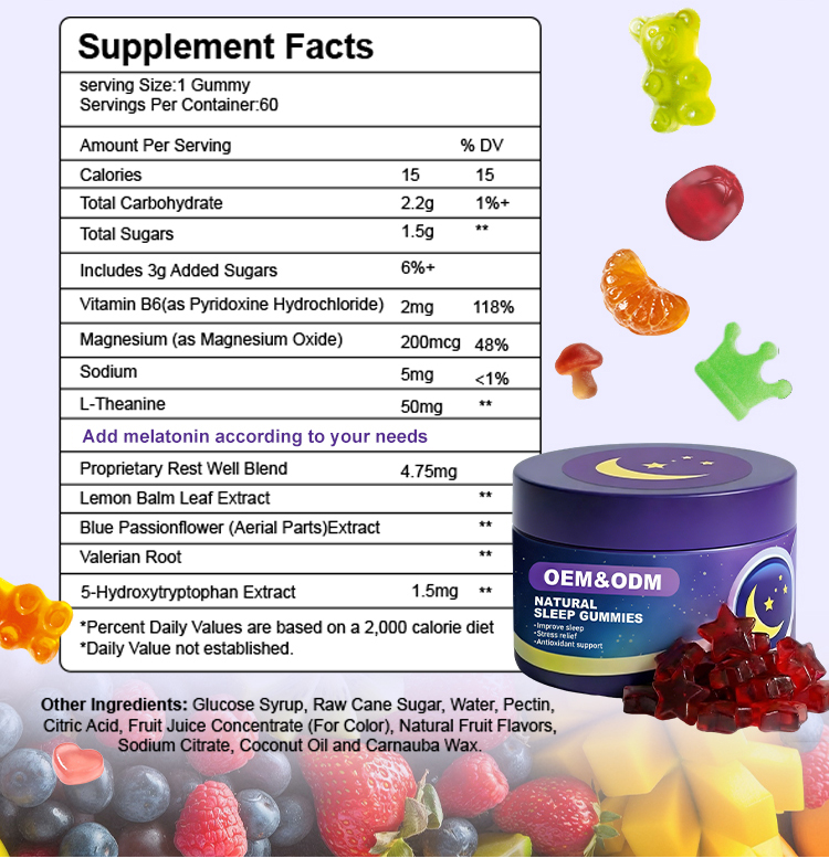 Vegan Melatonin Gummy Supplement