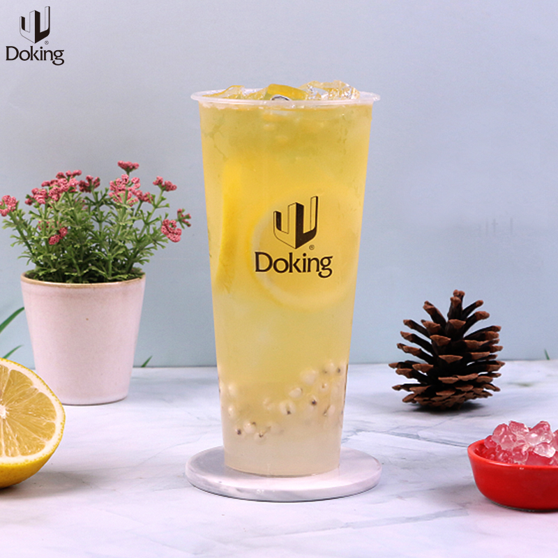 Doking Hot Selling Quality OEM Fruit Flavored Bubble Tea Ingredients Milk Tea Materials Passion Fruit Compound Enzyme Drink