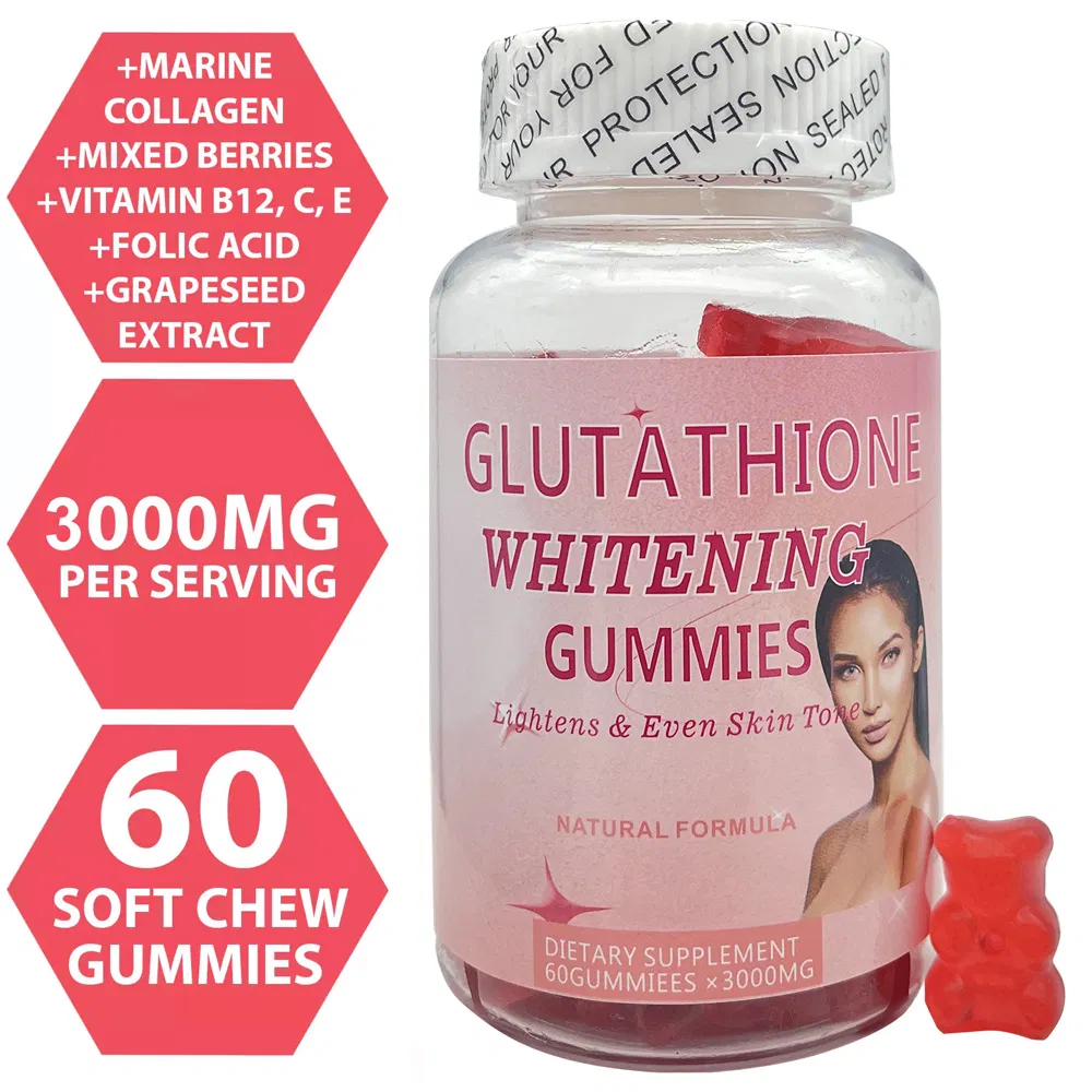 2024 OEM Private Label Effective Skin Lightening Supplement L-Glutathione Gummy for Liver Cleanse &amp; Antioxidants