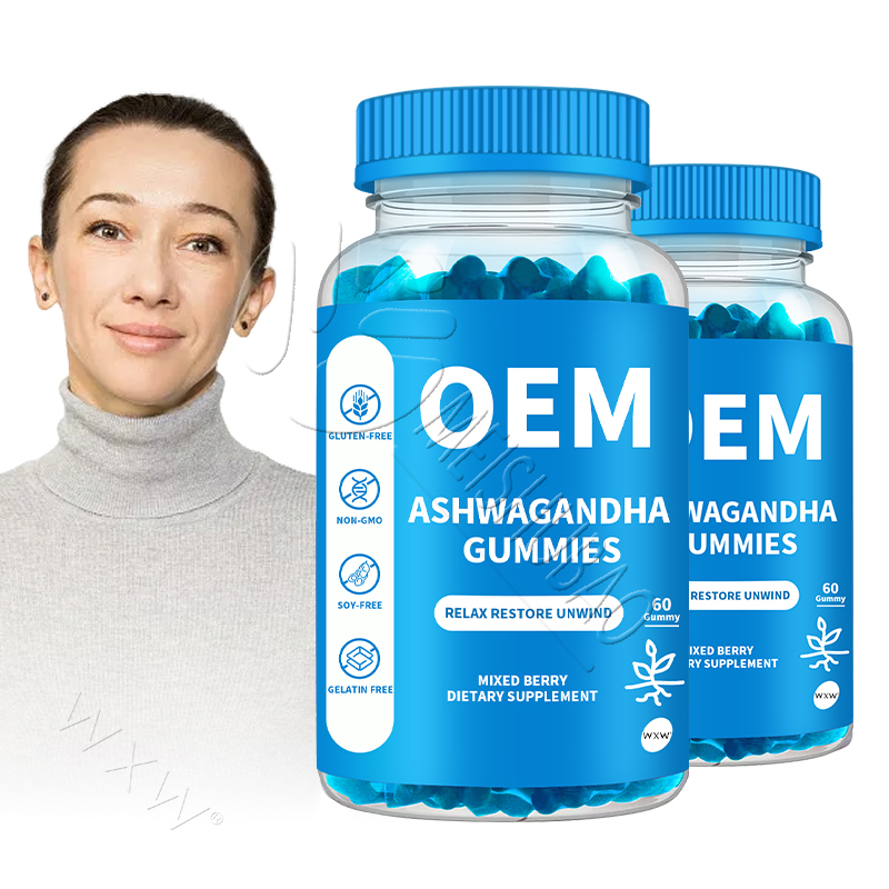 OEM/ODM Ashwagandha Gummies Boost Mood &amp; Energy Natural Ingredients