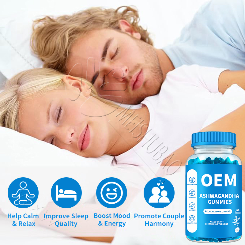OEM/ODM Ashwagandha Gummies Boost Mood &amp; Energy Natural Ingredients