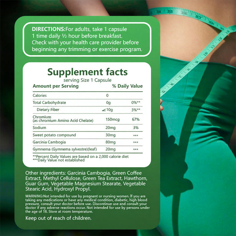 OEM Adult Scientific Formula Natural Ingredients Weight Management Capsules Support Fat Burning and Suppress Appetite