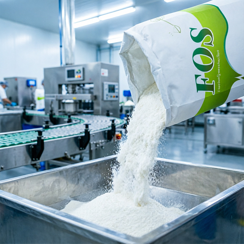 Food Grade Fructooligosaccharides (FOS) Bulk Water Soluble Prebiotic Fiber Powder 25kg/Bag CE-Bio 2 Year Shelf Life Made in USA