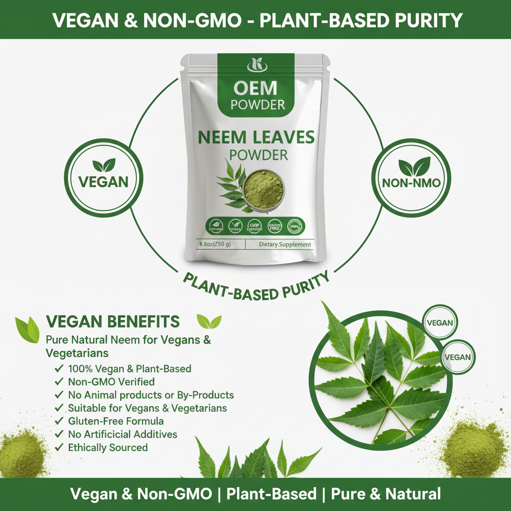 Best PriceTraditional Herbal Neem Leaf Extract Cosmetic-grade Herbal Ingredients Custom Packaging Available Neem Leaf Powder