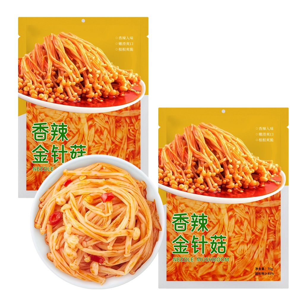 Spicy Enoki Mushrooms